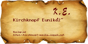 Kirchknopf Euniké névjegykártya